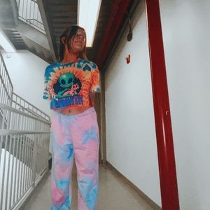 Tie Dye Cropped Tee